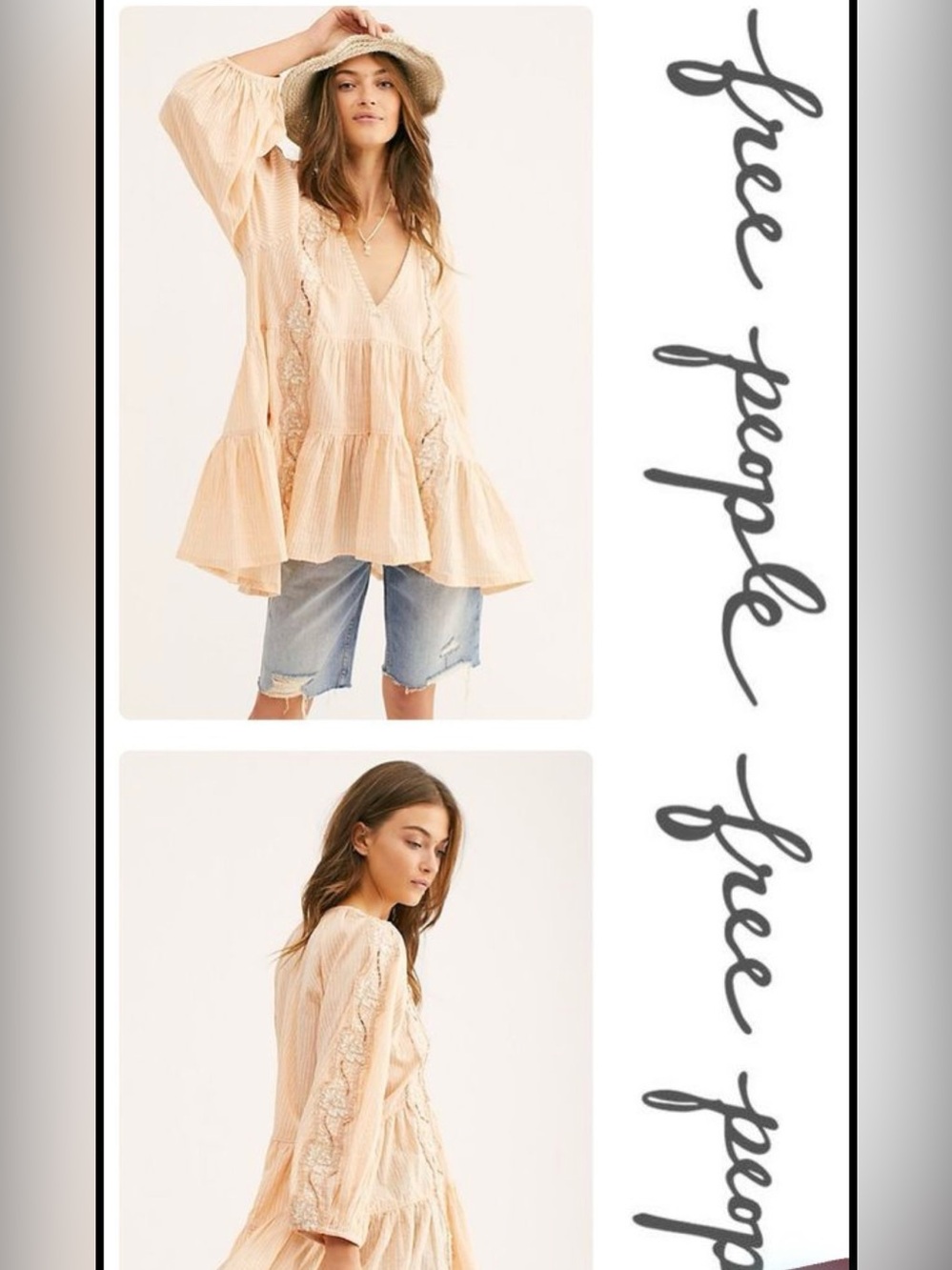 Free People flowy tunic top